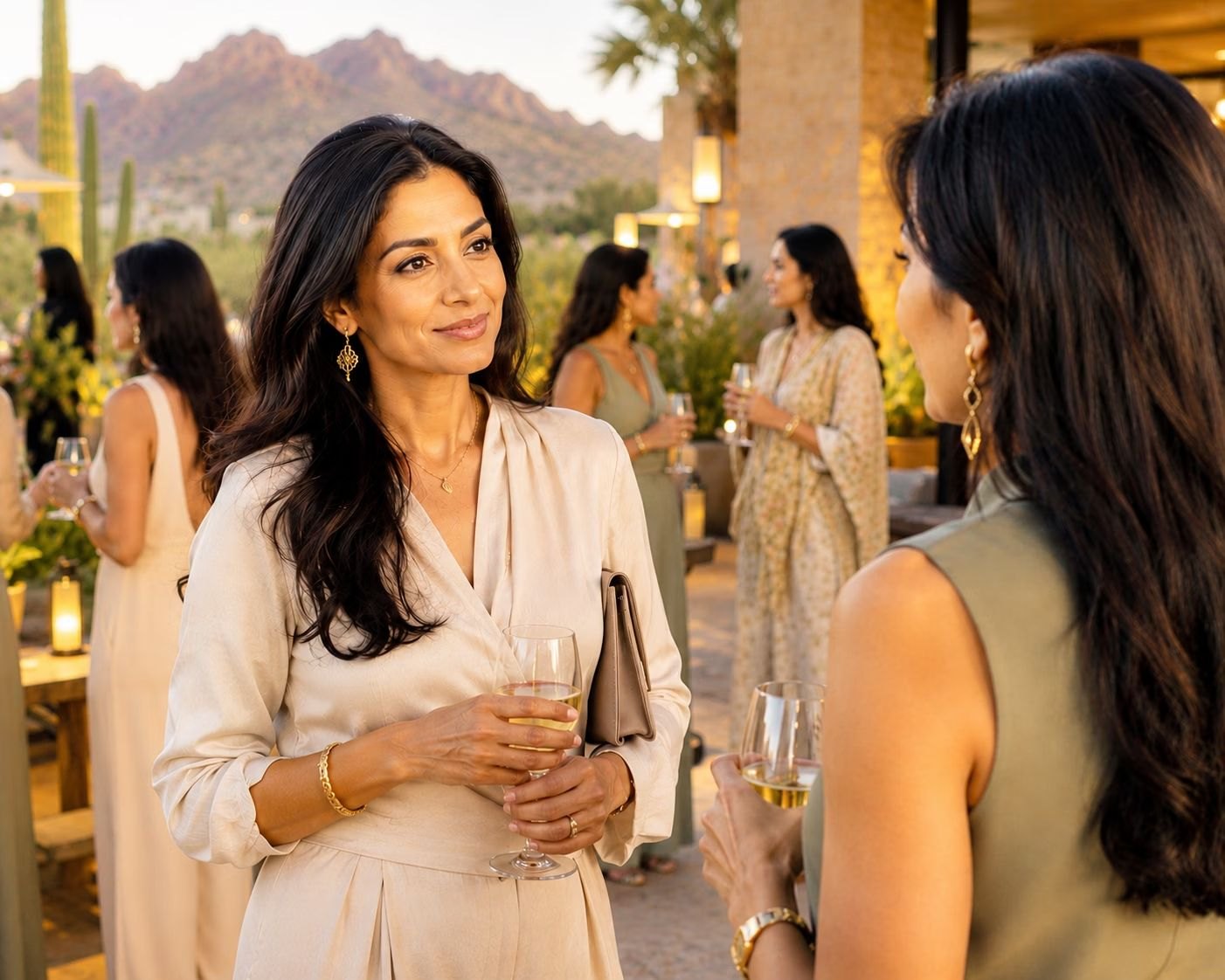 Women in conversation at an Alta gathering